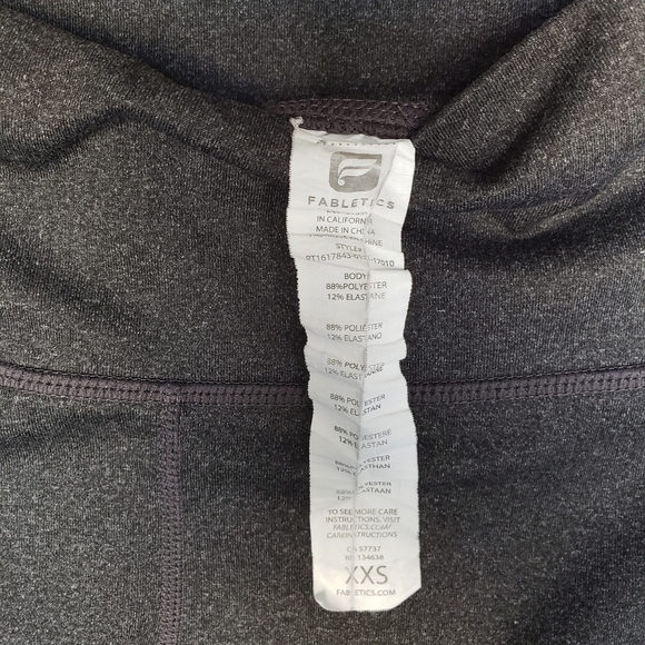 Fabletics Full Length Leggings Gray Size: XXS - Picture 7 of 7